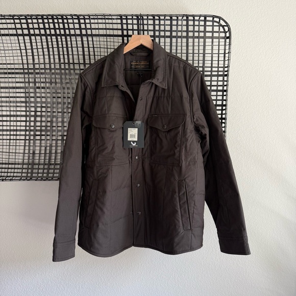 Filson Cover Cloth Quilted Shirt Jacket - Cinder - Picture 1 of 9